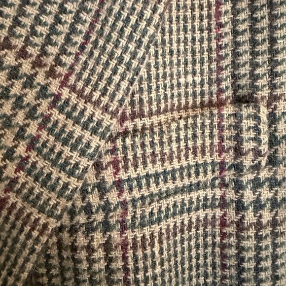 Vintage Jaclyn Smith Plaid Blazer |Size 14| Brien Wool Blend with Collar. - Picture 4 of 9